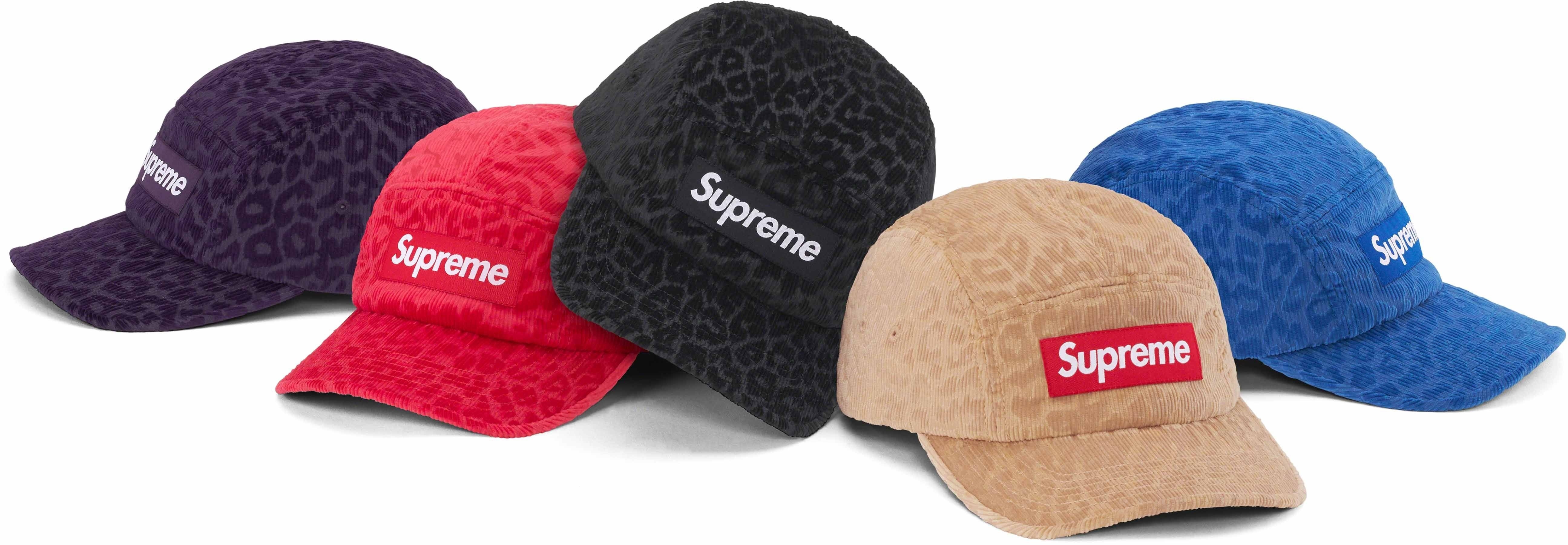 Leopard Corduroy Camp Cap